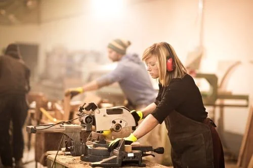 A_Marketing_Communications_Conundrum_He_She_or_They.jpg Woman working with power tools- JConnelly blog- he, she or they