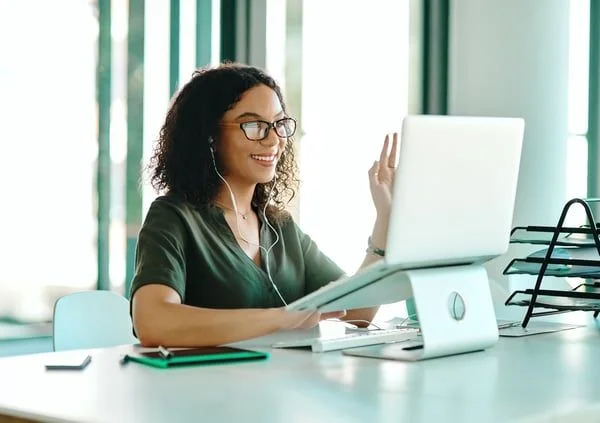 Woman on Video Conference- JConnelly blog- How to Find Intimacy in a Time of Social Distancing