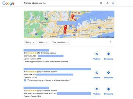 Image for find Advisor Google Search