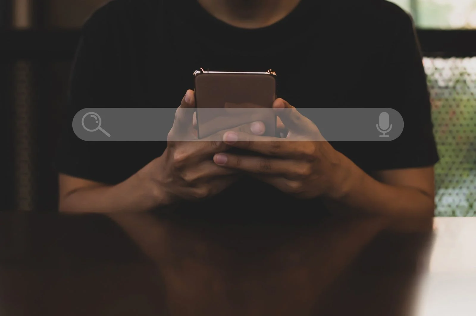Man Searching on Mobile